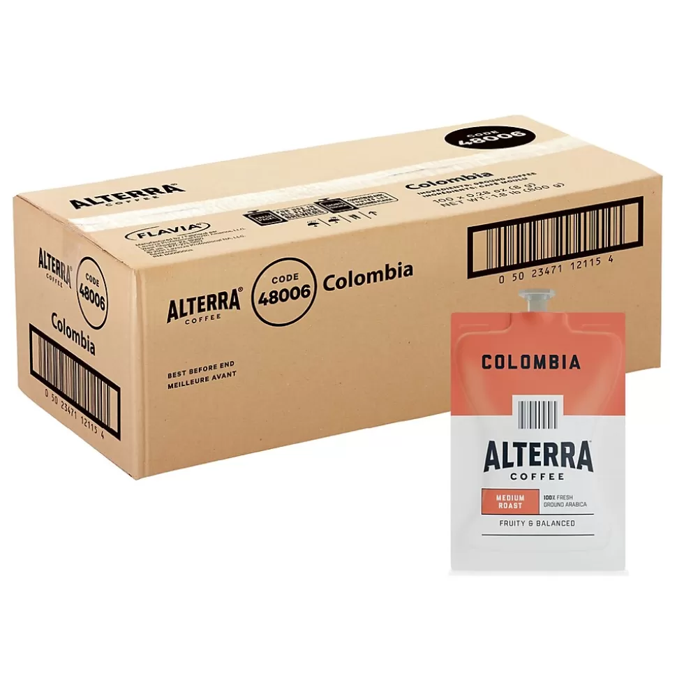 Alterra Colombia Coffee Flavia Freshpack, Medium Roast, 100/Carton (MDRA180) Hot