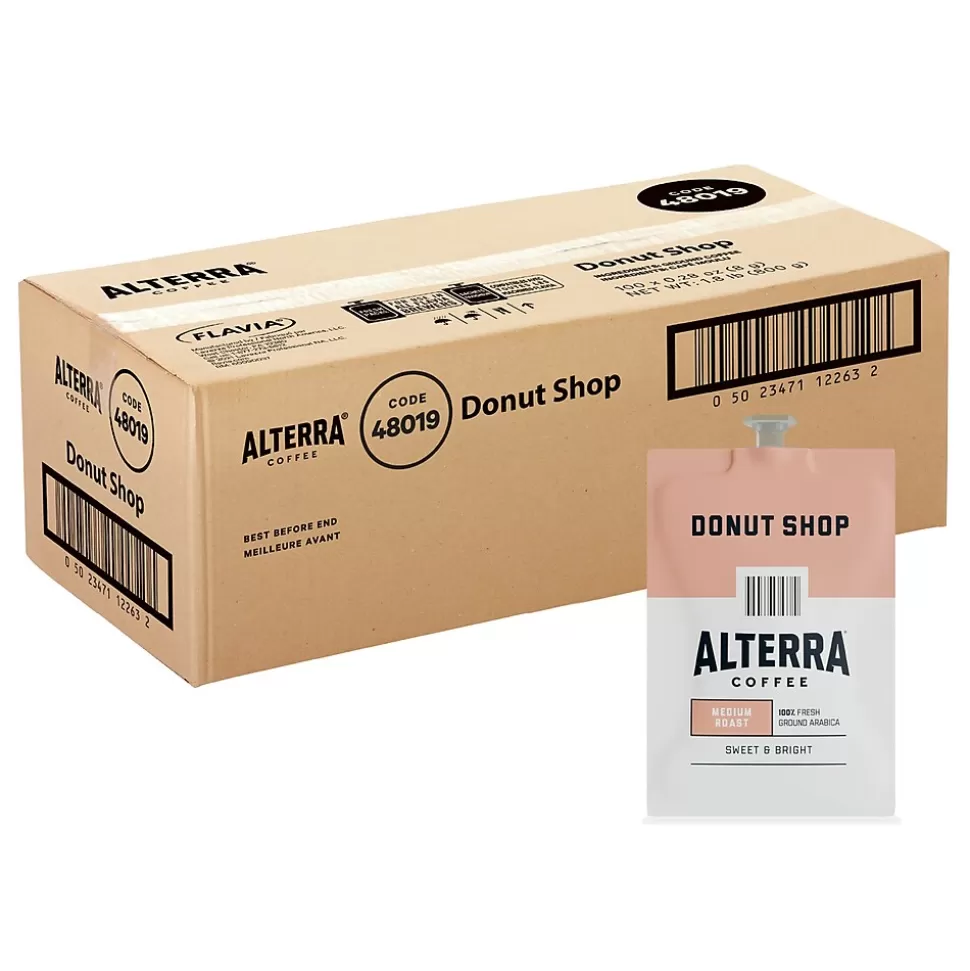 Alterra Donut Shop Blend Coffee Flavia Freshpack, Medium Roast, 100/Carton (MDRA200) Best