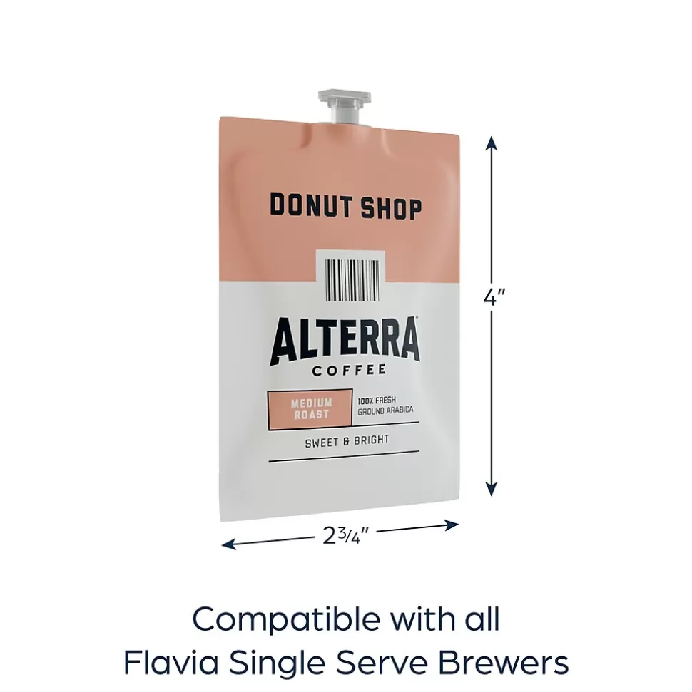 Alterra Donut Shop Blend Coffee Flavia Freshpack, Medium Roast, 100/Carton (MDRA200) Best