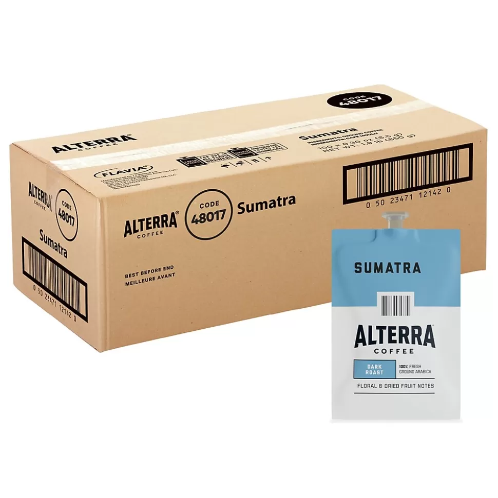 Alterra Sumatra Coffee Flavia Pods, Dark Roast, 100/Carton (MDRA194) Fashion