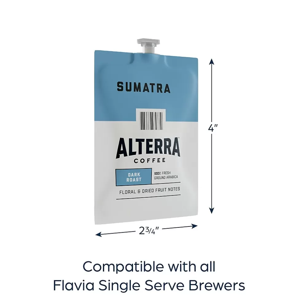 Alterra Sumatra Coffee Flavia Pods, Dark Roast, 100/Carton (MDRA194) Fashion