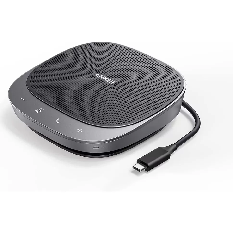 Anker PowerConf S360 Speakerphone, Black (A3307041) Flash Sale