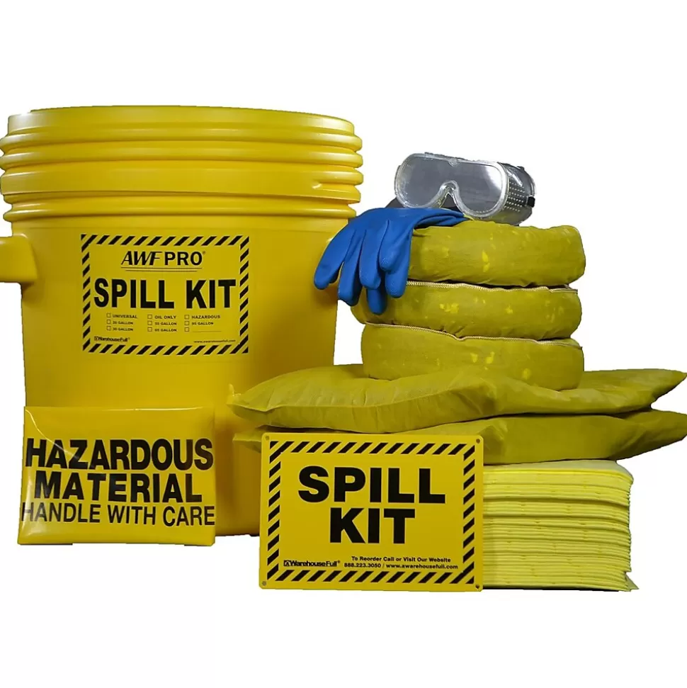 AWF Pro AWF Hazardous Spill Kit, 20 Gal, 54 pieces (KTSK 10214-RT) Store