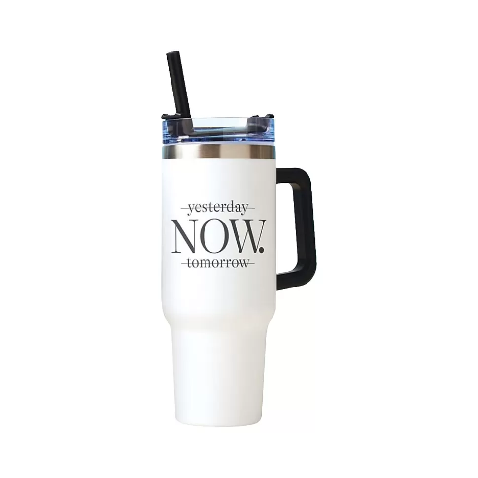 Baudville Thirst Quencher NOW Tumbler, White, 40 Oz. (93444) Online