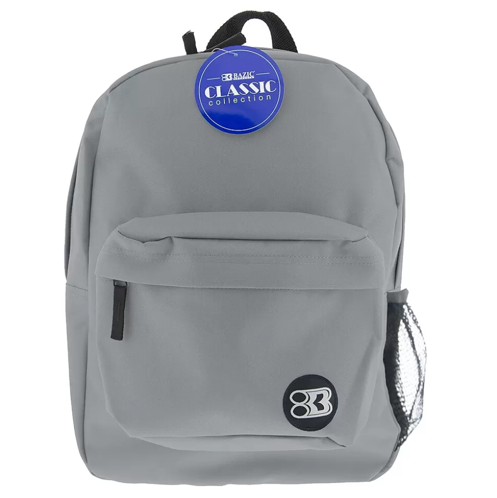 Bazic Classic Laptop Backpack, Medium, Gray (BAZ1061) Best