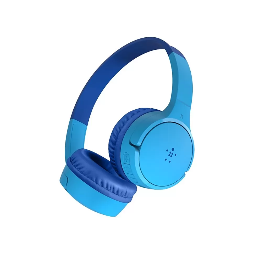 Belkin SoundForm Wireless On-Ear Headphones, Bluetooth, Blue (AUD001BTBL) Clearance