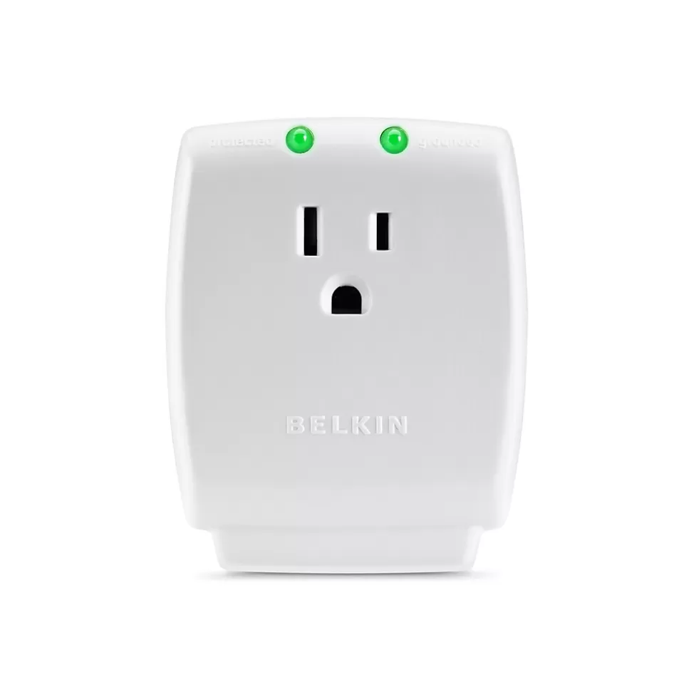 Belkin SurgeMaster 1 Outlet Surge Suppressor, 885 Joules, White (F9H100-CW) Clearance