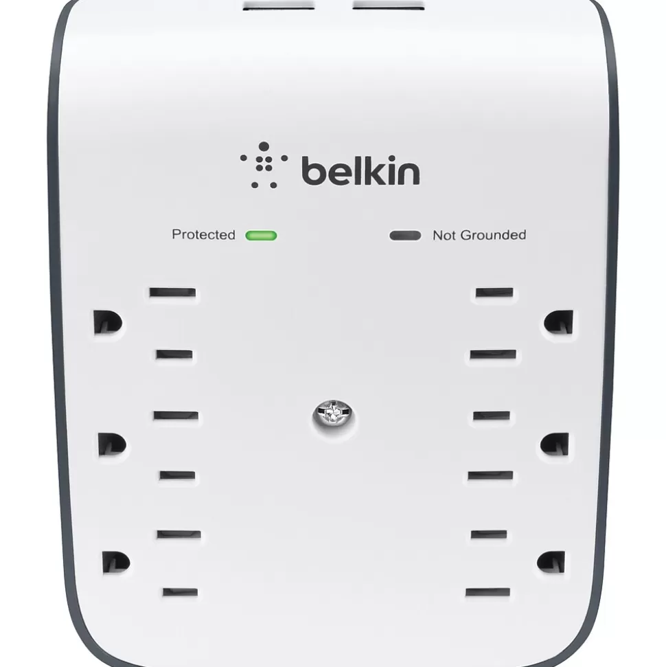 Belkin SurgePlus 6 Outlet Home/Office, 900 Joules, White (BLKBSV602TT) Sale