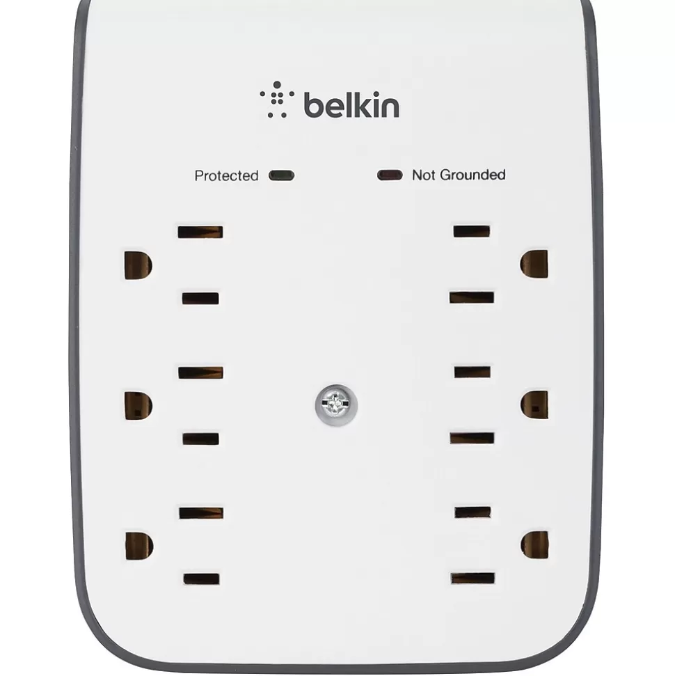 Belkin SurgePlus 6 Outlet Home/Office, 900 Joules, White (BLKBSV602TT) Sale