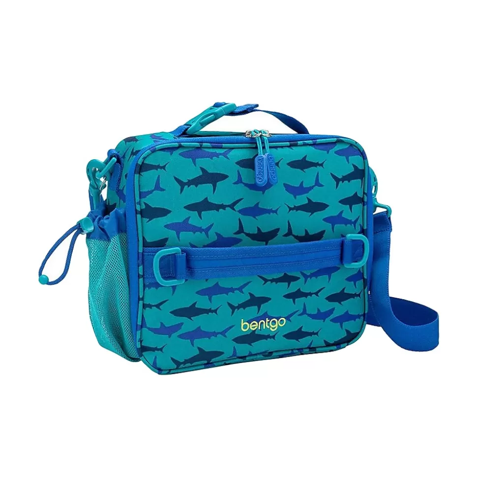 bentgo Kids Prints Sharks Lunch Bag, Blue (BGPTBAG-SHK) Online