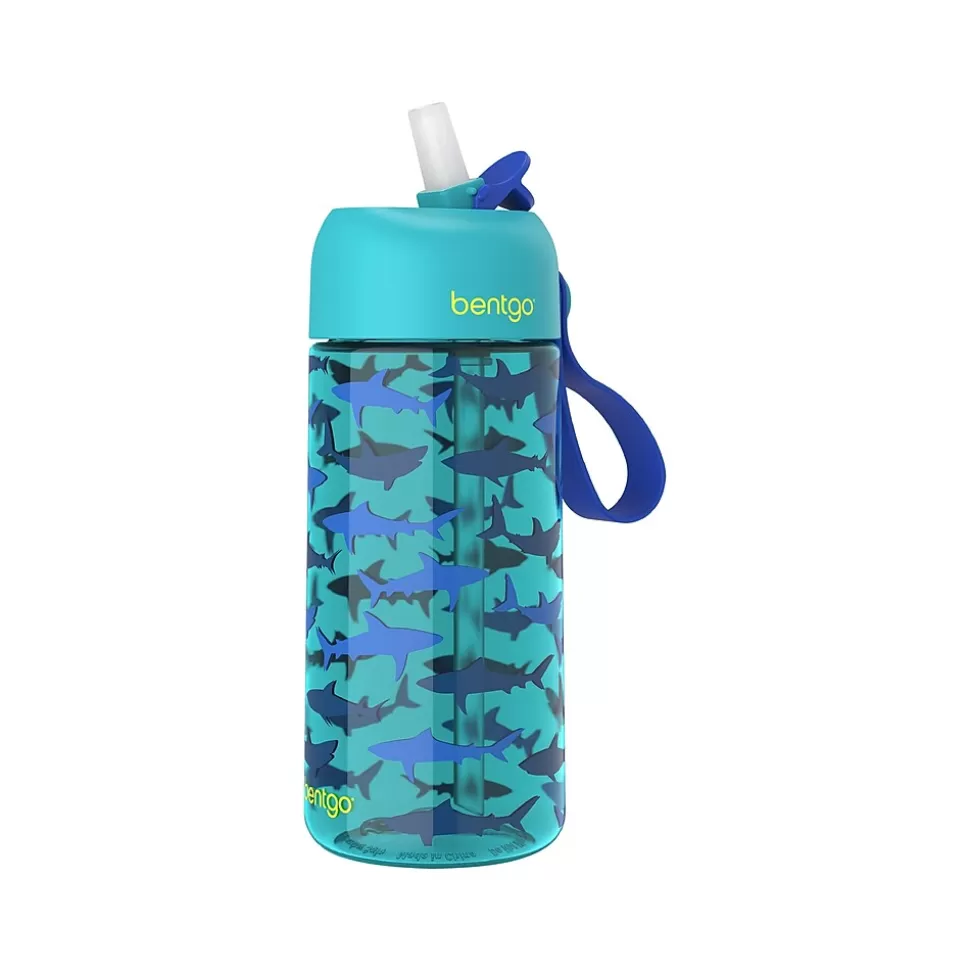 bentgo Kids Shark Plastic Water Bottle, 15 oz. (BGKDCP1-SHK) Shop