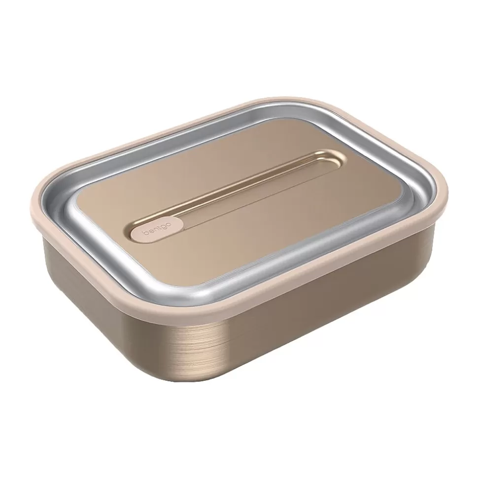 bentgo MicroSteel Lunch Box, Gold, 41 oz. (BGSTLCH-GD) Best Sale