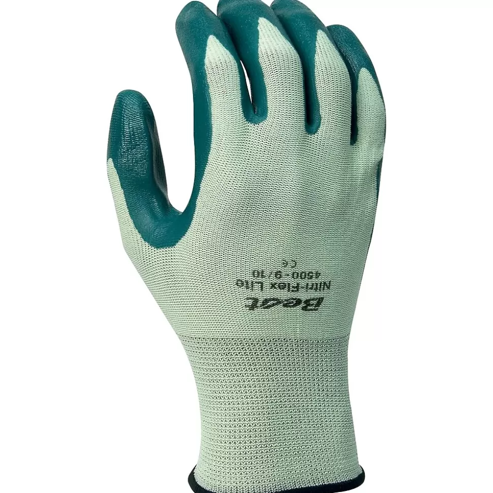 Best Manufacturing Company Green Breathable 12/Case Flex Lite Gloves, L New