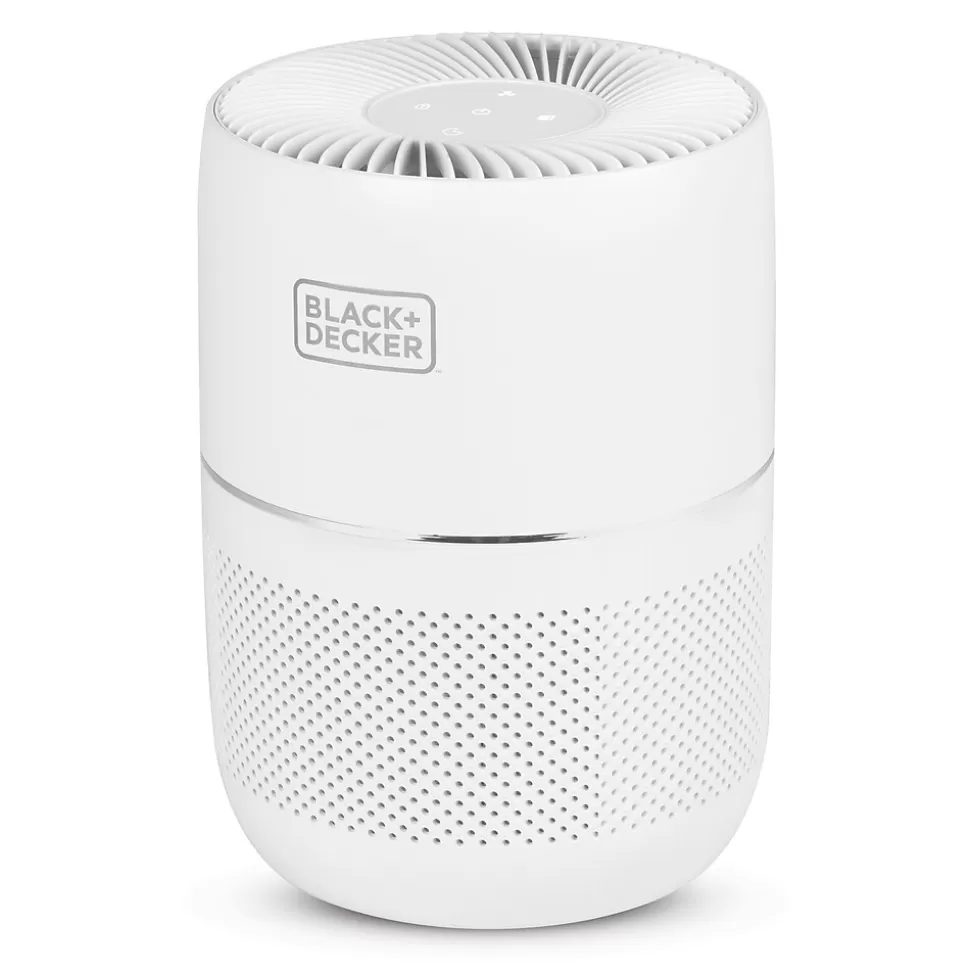 Black & Decker HEPA Tabletop Air Purifier, 3-Speed, White (BAPT02) Online