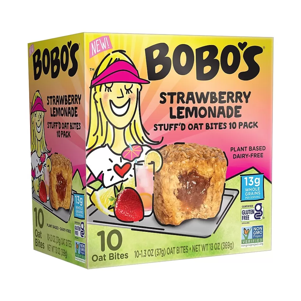 Bobo's Gluten-Free Strawberry Lemonade Oat Bites, 1.3 oz., 10 Bites/Box (549-D) Cheap