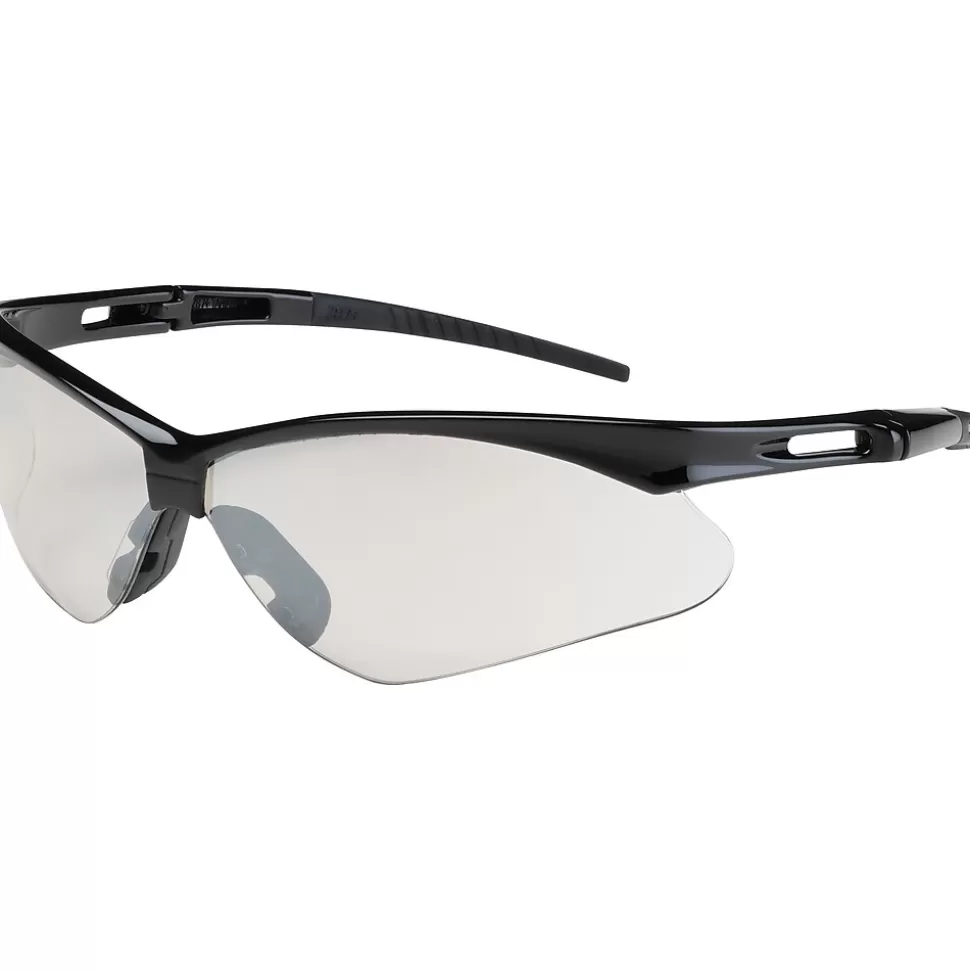 Bouton Optical Anser Safety Glasses, Black Frame, Indoor/Outdoor Lens, Anti-scratch Coating (250-AN-10114) New