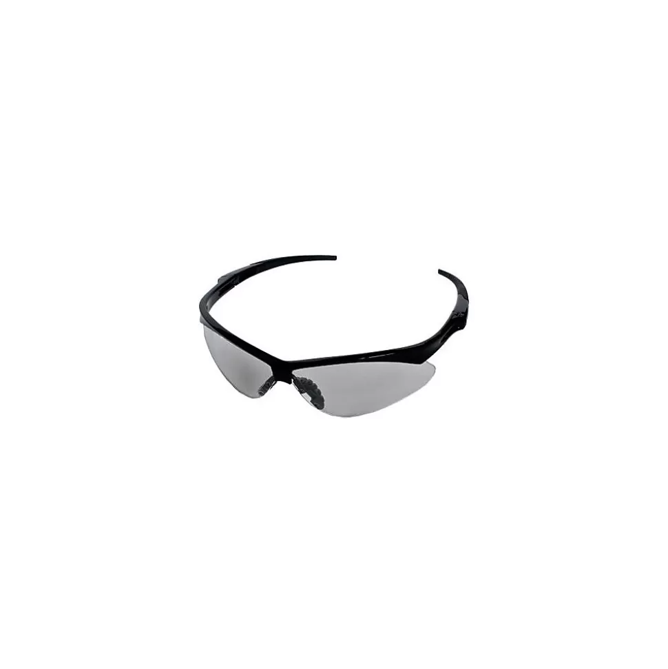 Bouton Optical Anser Safety Glasses, Black Frame, Indoor/Outdoor Lens, Anti-scratch Coating (250-AN-10114) New