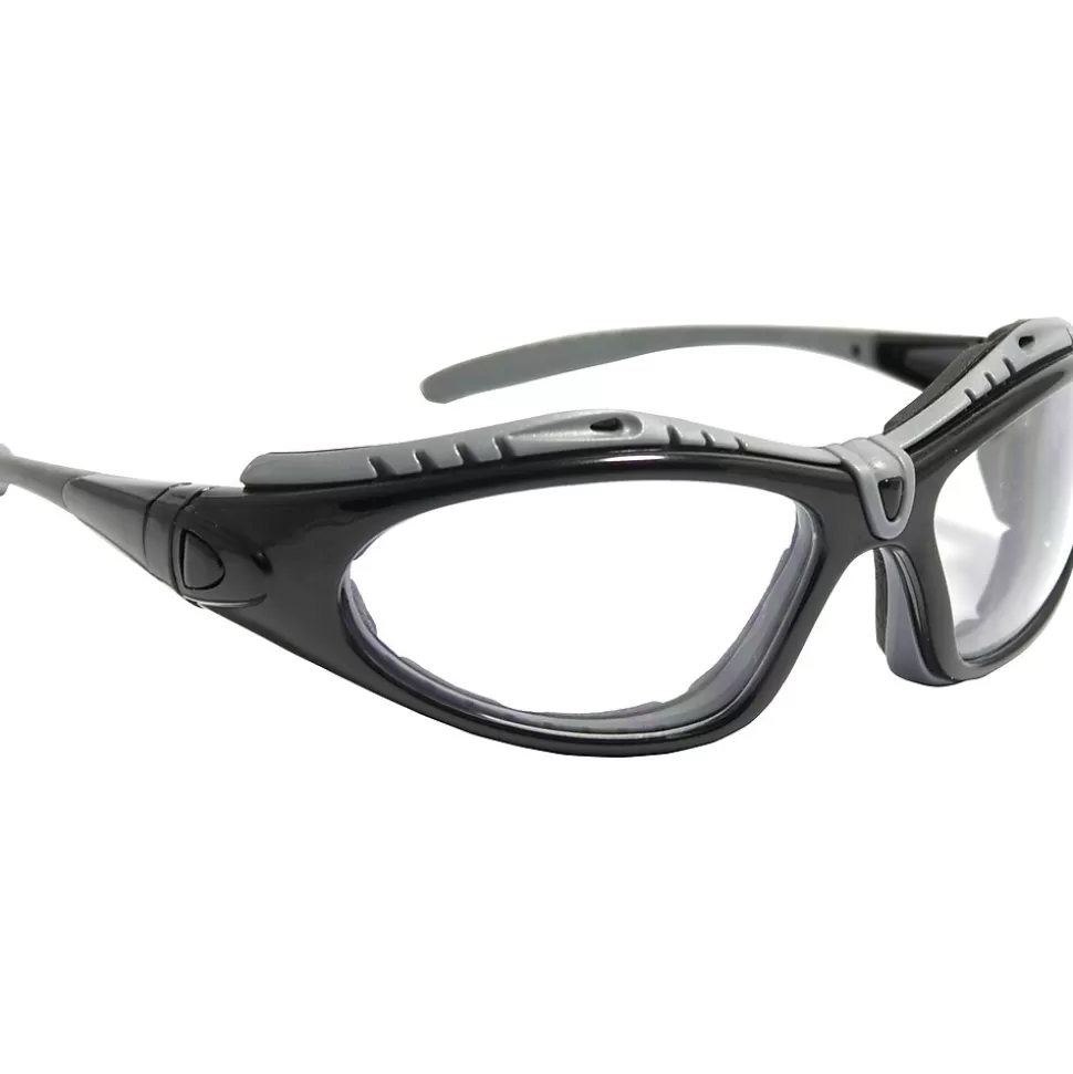 Bouton Optical Safety Goggles, Fuselage, Black Frame, Clear Lens, Antifog, Anti-Scratch (250-50-0420) Clearance
