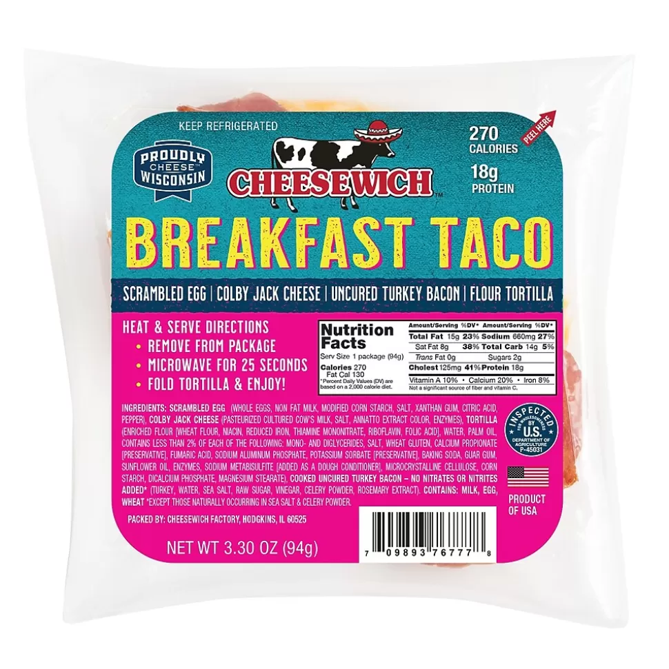 Cheesewich Breakfast Taco Natural, 12/ Pack (366-00001) Best Sale