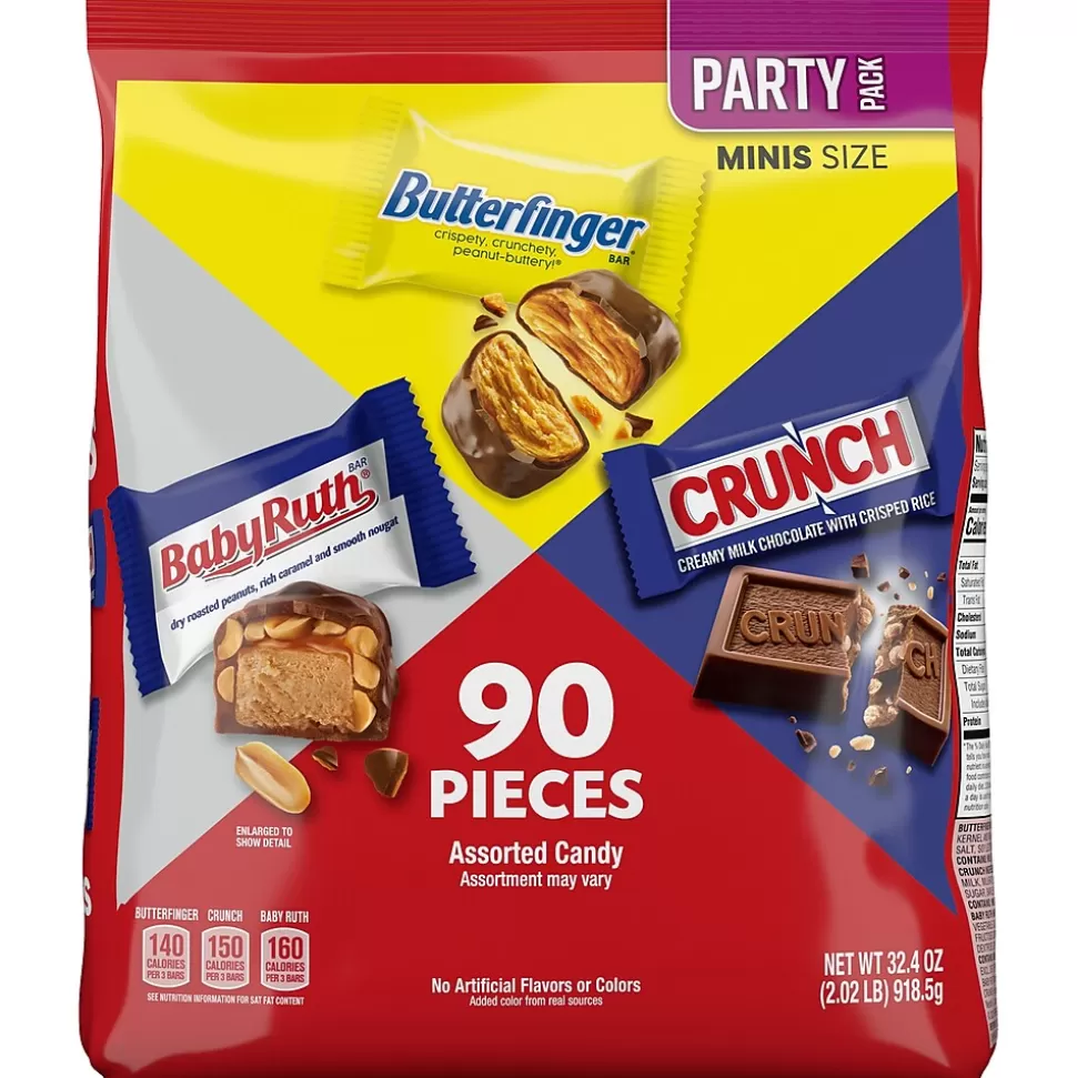 Ferrero Rocher Butterfinger, CRUNCH, and Baby Ruth Assorted Minis Candy Bars, 32.4oz (FEU71526) Online