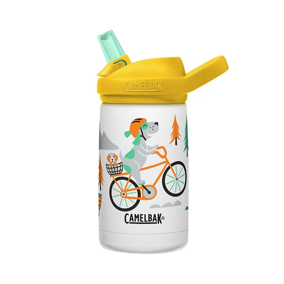 CamelBak Eddy + Kids Water Bottle, Biking Dogs, 12 Oz. (2665107035) New