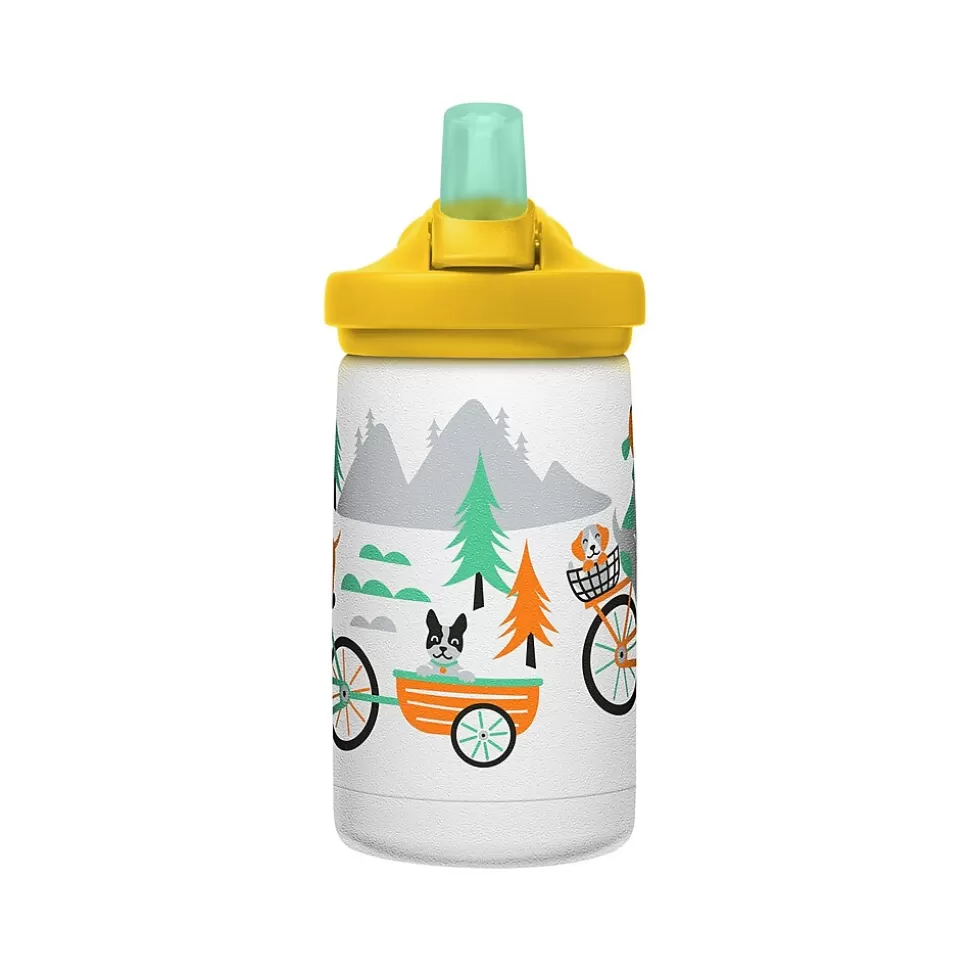 CamelBak Eddy + Kids Water Bottle, Biking Dogs, 12 Oz. (2665107035) New