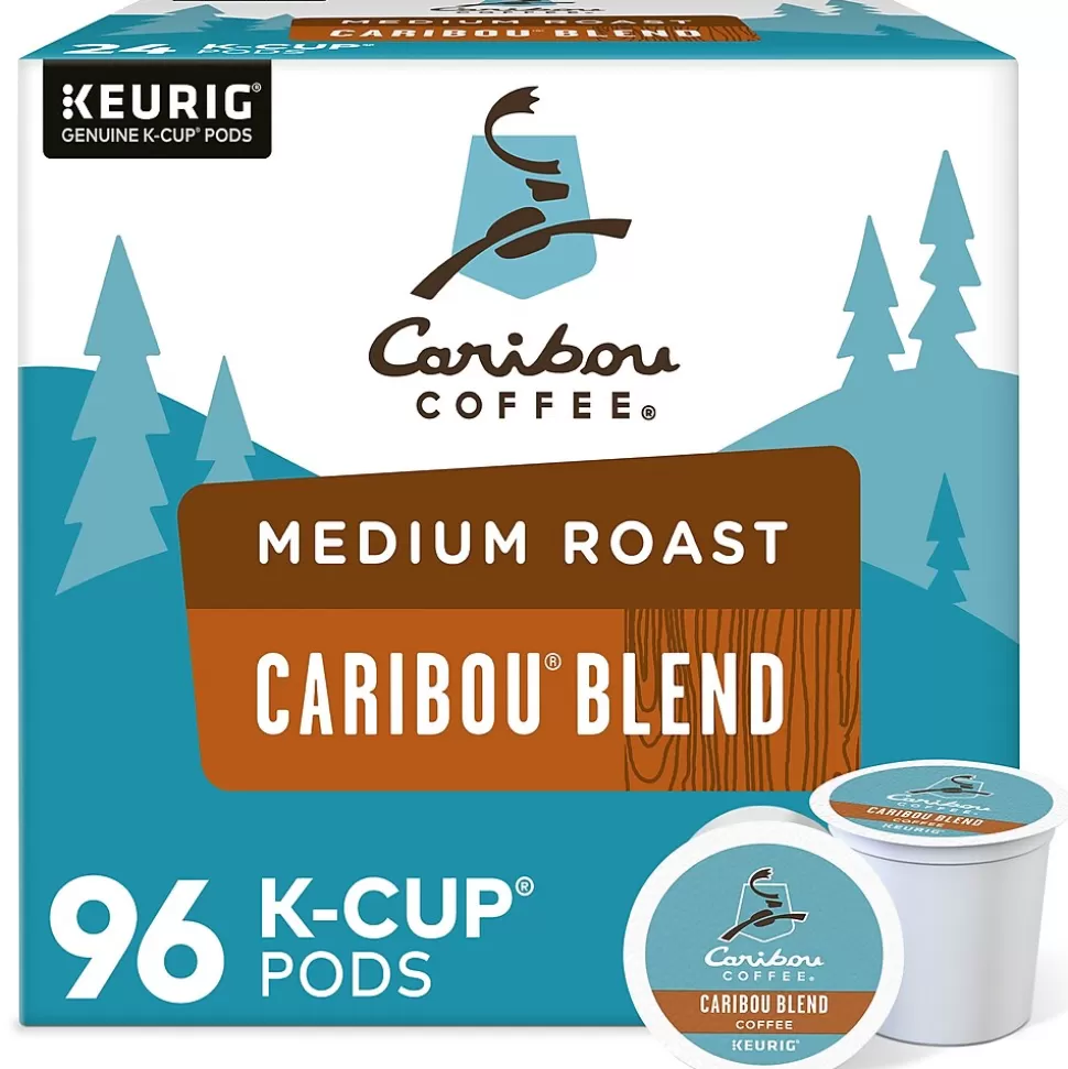 Caribou Coffee Caribou Blend Coffee Keurig® K-Cup® Pods, Medium Roast, 96/Carton (10307) Online