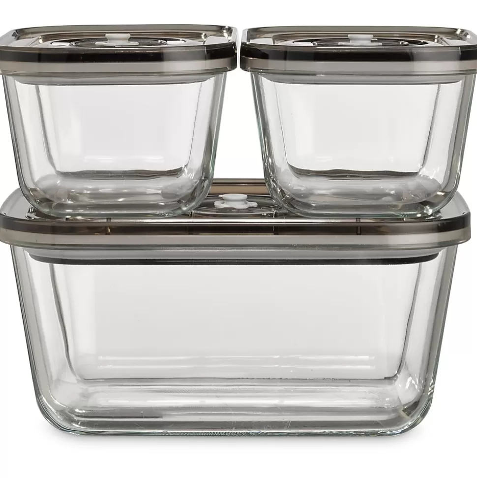 Caso Design VG 3000 3-Piece Food Vacuum Canister Set Glass (11177) Best