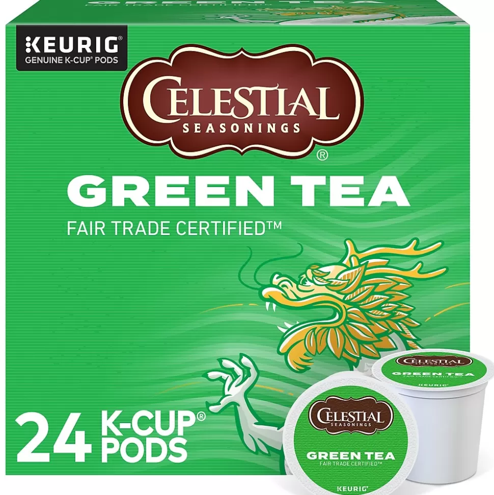 Celestial Seasonings Green Tea, Keurig® K-Cup® Pods, 24/Box (14734) Discount