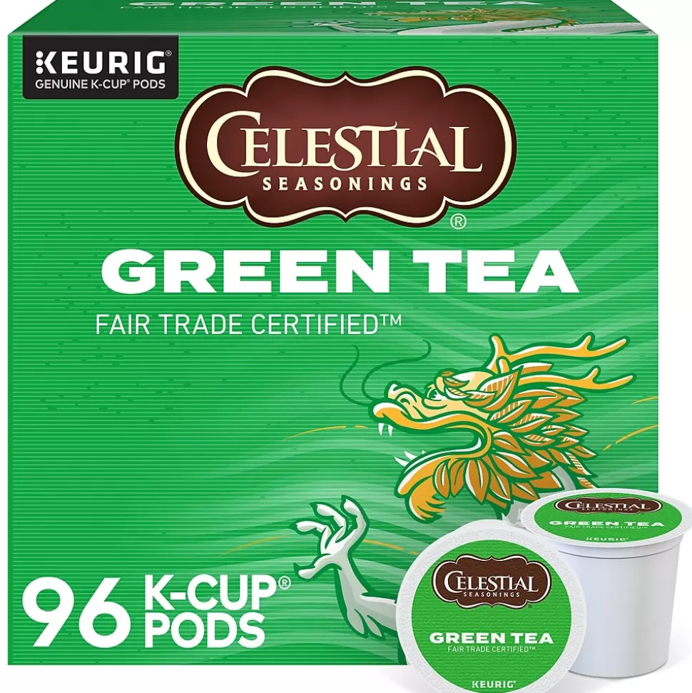 Celestial Seasonings Green Tea, Keurig® K-Cup® Pods, 96/Carton (14734) Best