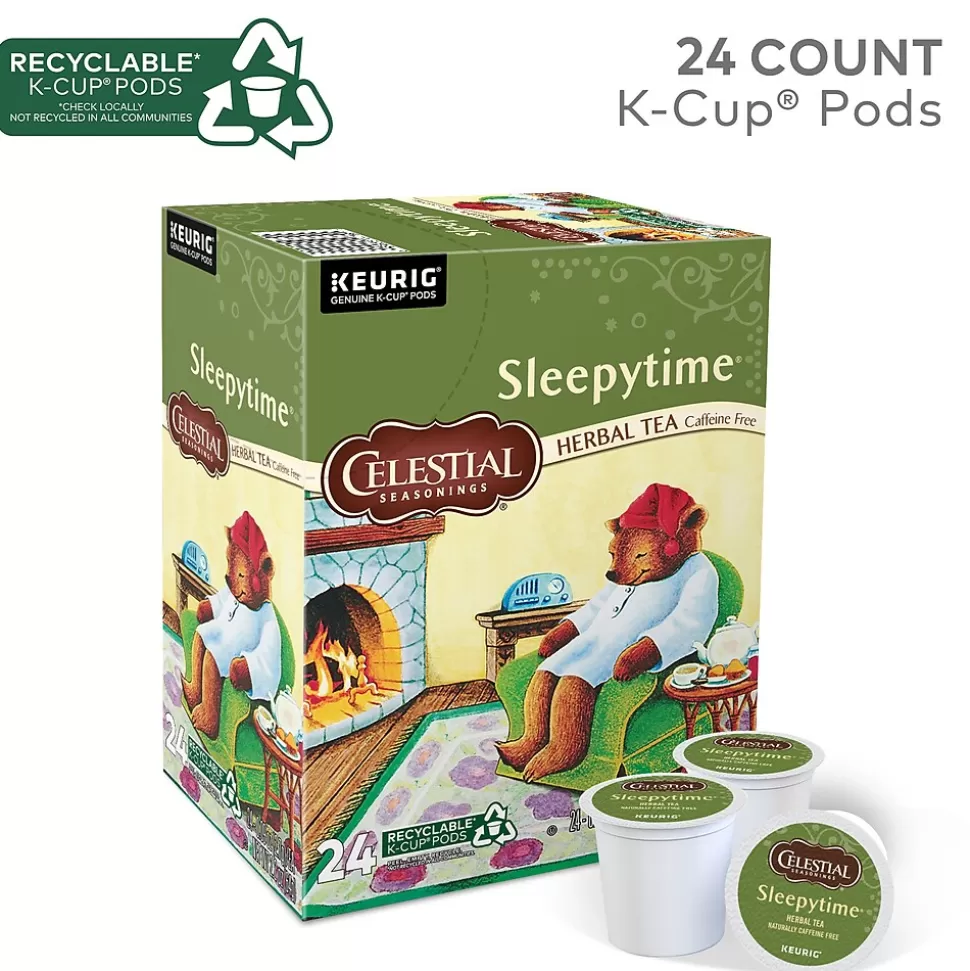 Celestial Seasonings Sleepytime Herbal Tea, Keurig® K-Cup® Pods, 24/Box (14739) Fashion