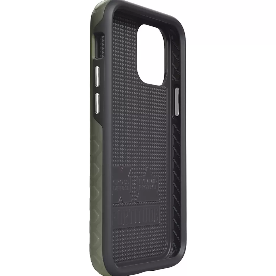 cellhelmet Fortitude Rugged Case for iPhone 12 mini, Shock Absorbing, Olive Drab Green (CHELCFORTI54OD) Cheap