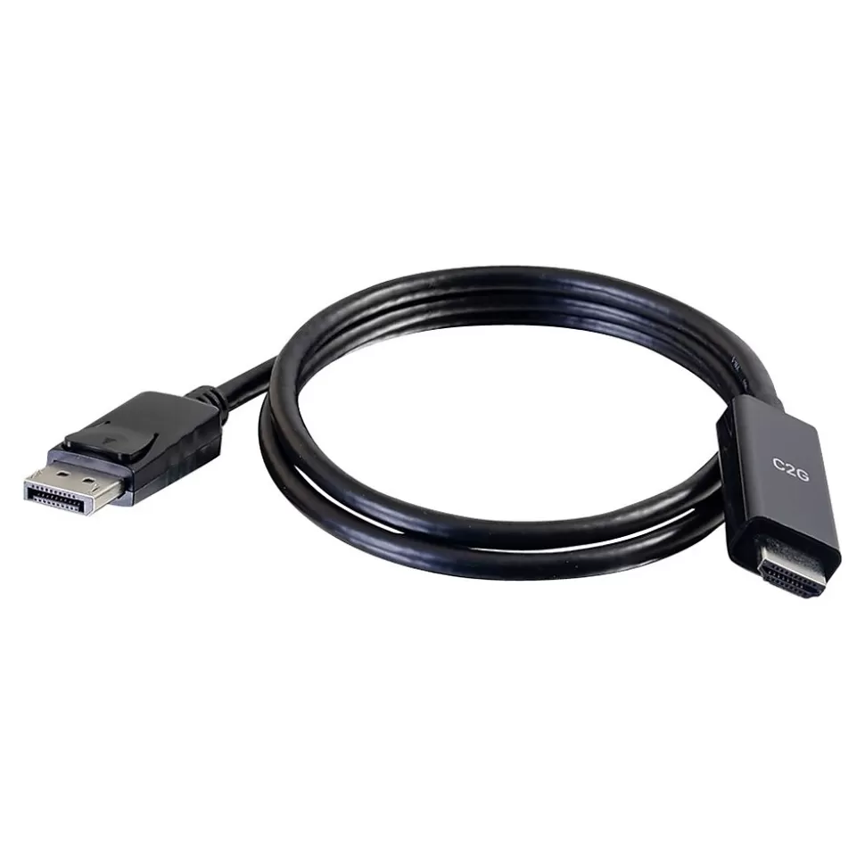 C2G Cables to Go C2G 50194 6' DisplayPort/HDMI Audio/Video Cable, Black Fashion