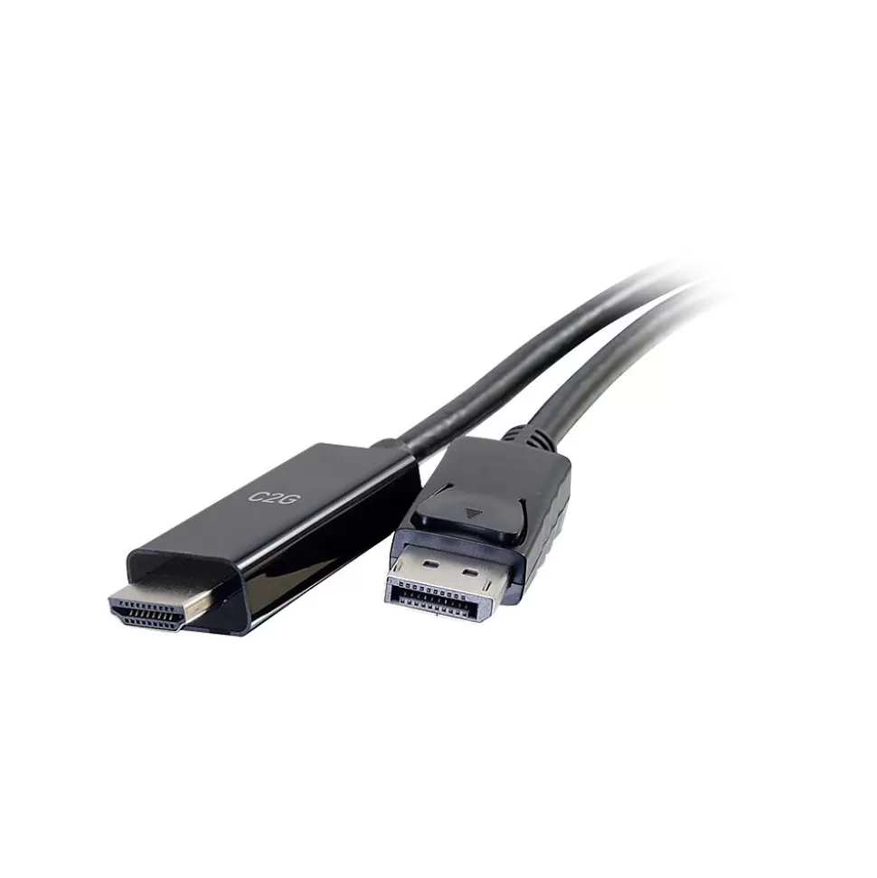 C2G Cables to Go C2G 50194 6' DisplayPort/HDMI Audio/Video Cable, Black Fashion