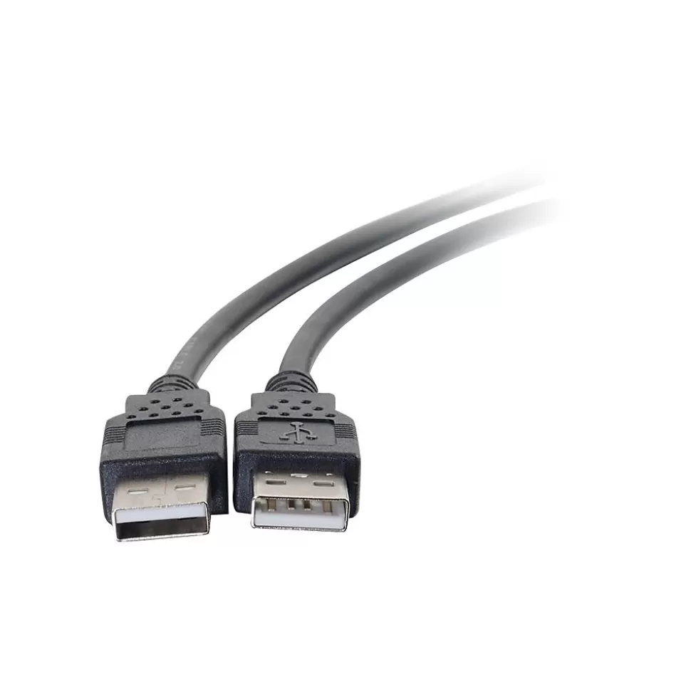 C2G Cables to Go C2G 6.56' USB A Male/A Male, Black (28106) Clearance