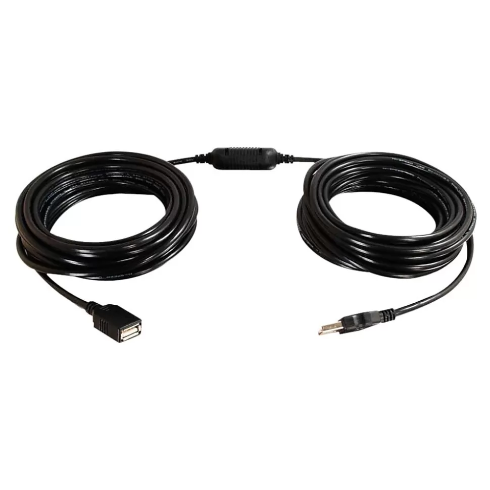 C2G Cables to Go C2G 25' USB Male to Male Data Transfer Cable, Black Outlet