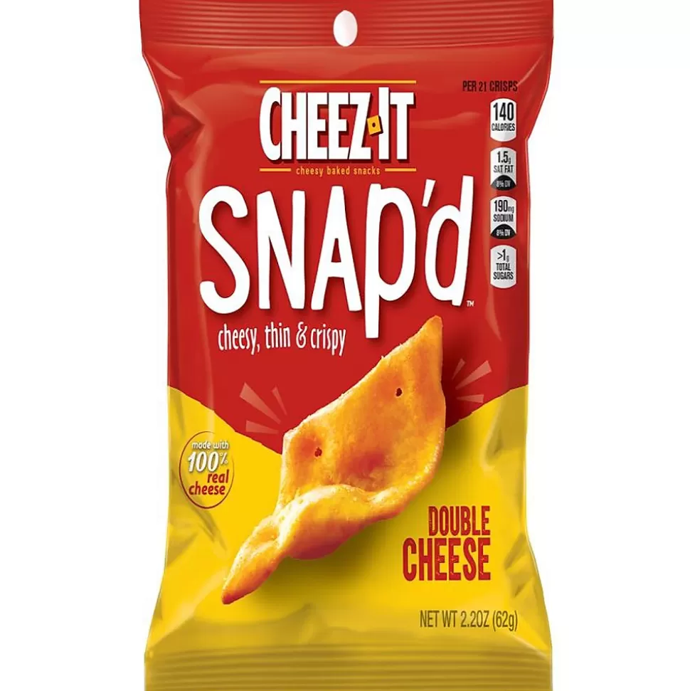 Cheez-It Snap'd Double Cheese Crackers, 2.2 oz., 6 Packs/Box (KEE11422) Best Sale