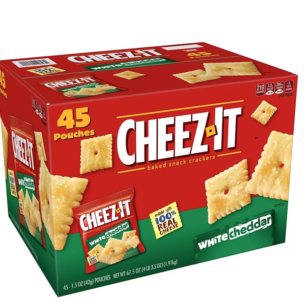 Cheez-It White cheddar Crackers, 1.5 oz., 45 Packs/Box (KEE10893) Cheap