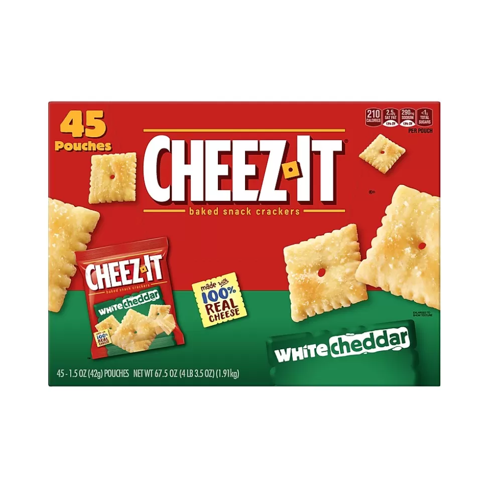 Cheez-It White cheddar Crackers, 1.5 oz., 45 Packs/Box (KEE10893) Cheap