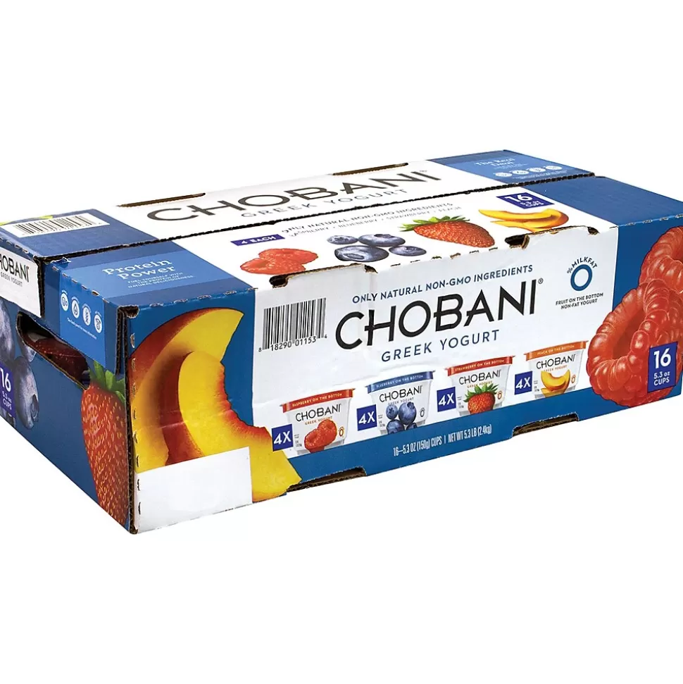 Chobani Greek Yogurt Variety Pack, 5.3 oz., 16/Pack (01153) Fashion