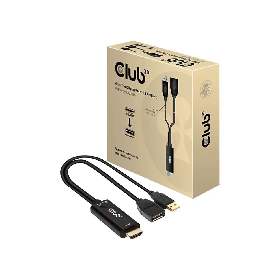 Club 3D 0.82 ft. DisplayPort /HDMI Cable, Black (CAC-1331) Cheap