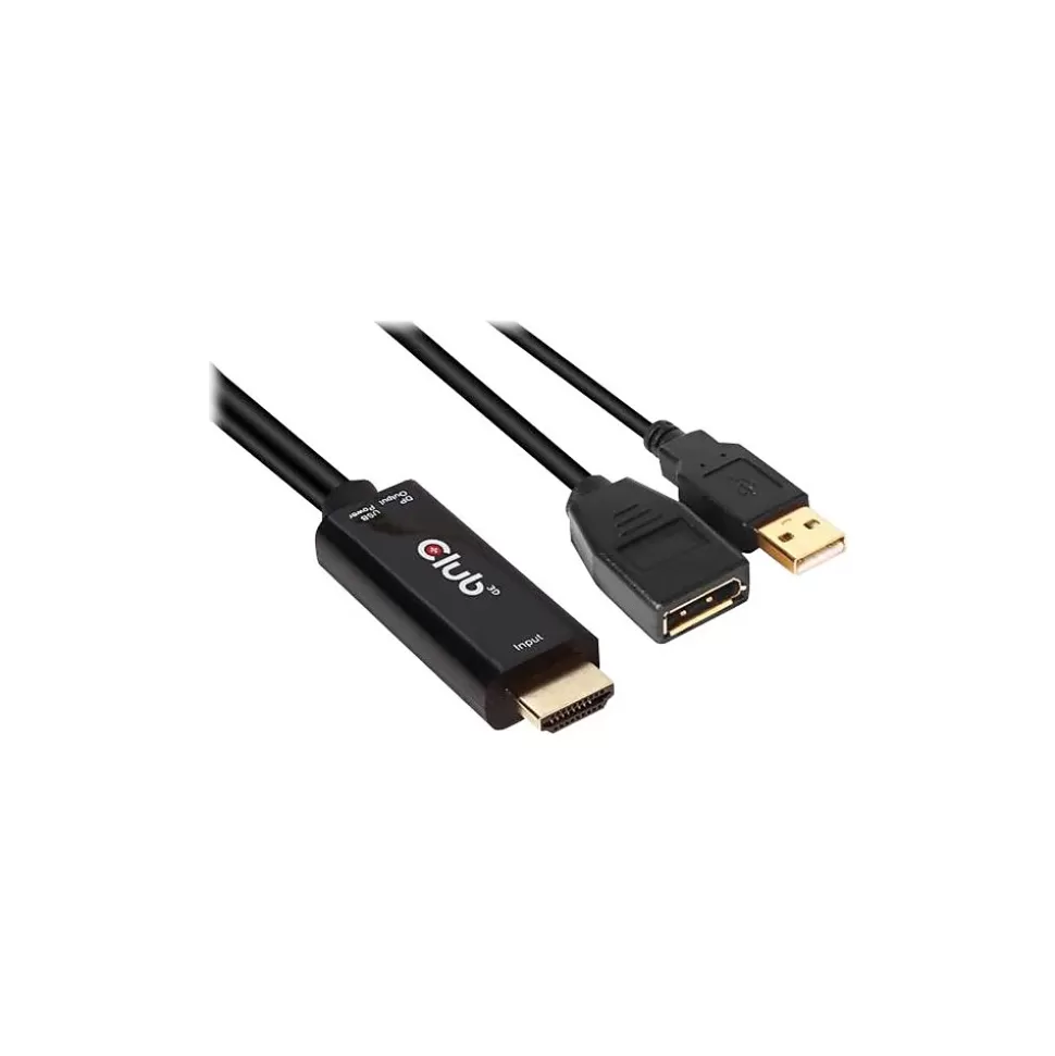 Club 3D 0.82 ft. DisplayPort /HDMI Cable, Black (CAC-1331) Cheap