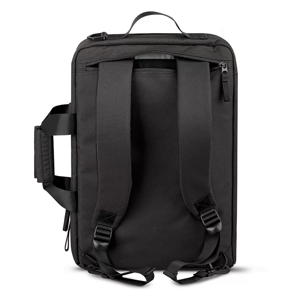 CODi Terra Laptop Hybrid Briefcase/Backpack, Black (TER305-10) Discount