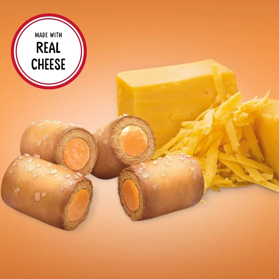 Combos Cheddar Cheese Pretzel Baked Snacks 6.3 oz. Bags, 12 Bags/Carton (42005) New