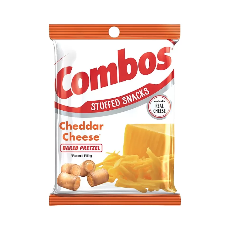 Combos Stuffed Snacks Cheddar Cheese Pretzels Nuggets, 6.3 oz. (06171) New