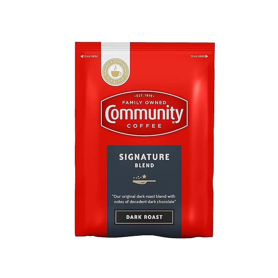 Community Coffee Signature Blend Ground Coffee, Dark Roast, 40/Carton (15300) Shop