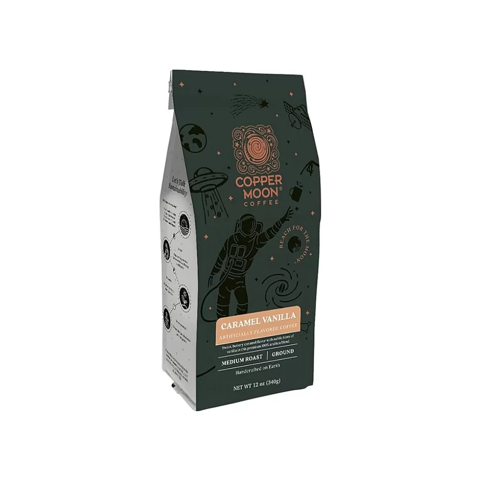 Copper Moon Coffee Copper Moon Caramel Vanilla Ground Coffee, Medium Roast, 12 oz. (205339) Sale