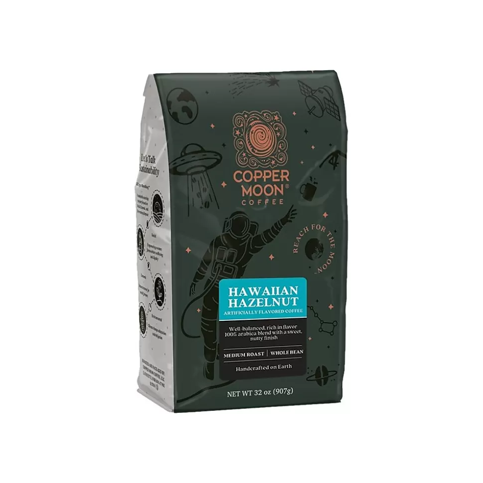 Copper Moon Coffee Copper Moon Hawaiian Hazelnut Beans Coffee, Medium Roast, 32 oz. (260286) Shop