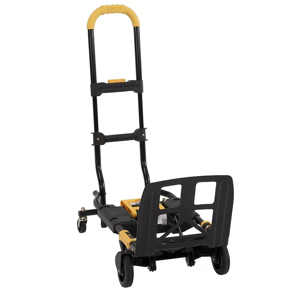 Cosco Convertible Hand Truck, 300 lb. Capacity, Black/Yellow (12225YGB1E) Outlet