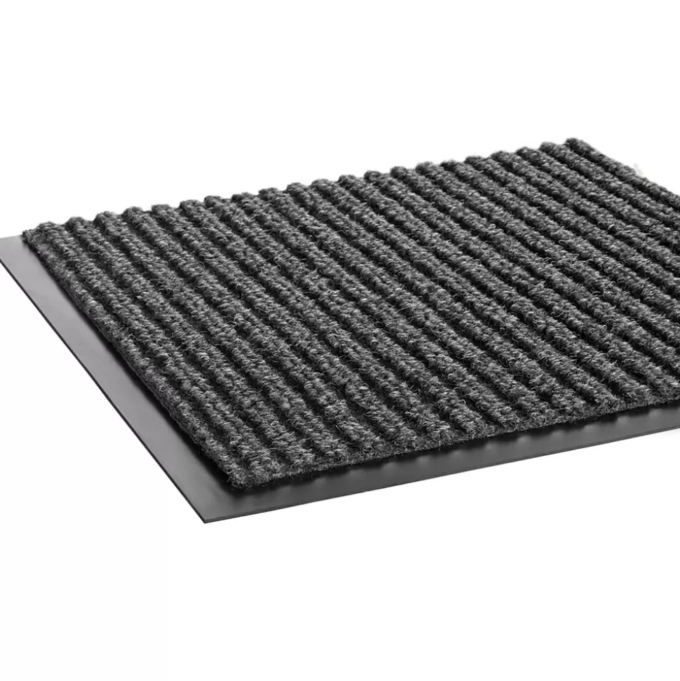 Crown Mats Crown Needle-Rib Wiper/Scraper Floor Mat, 36" x 60", Gray (CWNNR0035GY) New